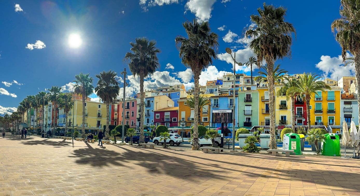 Casas de colores en la Vila Joiosa.