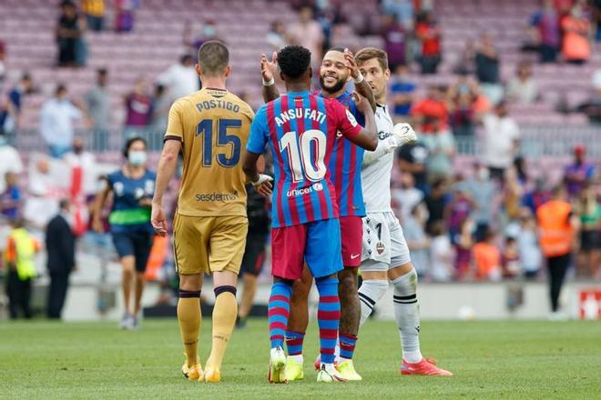 Las mejores imágenes del Barça - Levante: Ansu Fati, Depay, de Jong, Gavi, Nico...