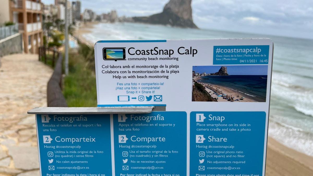 Las instrucciones para participar en el proyecto de investigación CoastSnap Calp
