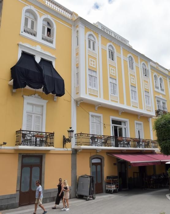 01-08-2019 LAS PALMAS DE GRAN CANARIA. Rodaje de The Peacemaker, serie de la televisión finlandesa, en el hotel Madrid  | 01/08/2019 | Fotógrafo: Andrés Cruz