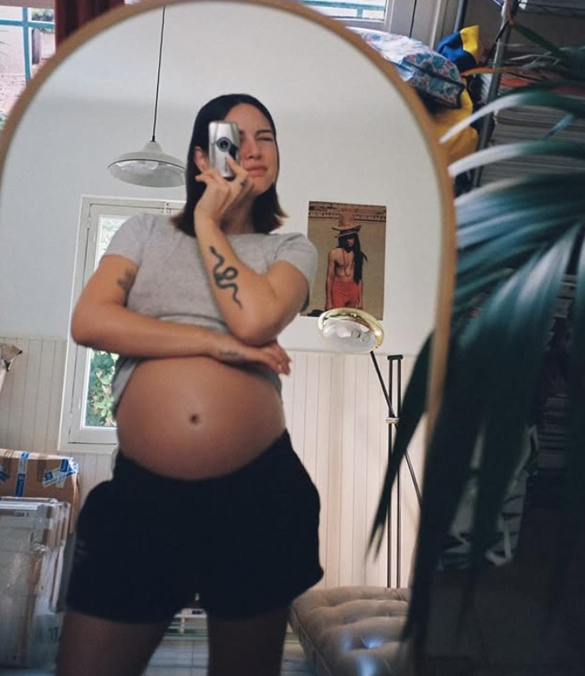 Rocío Aguirrre, embarazada.