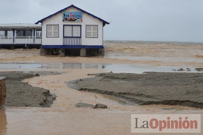 Temporal en Murcia: Los efectos de las lluvias en Los Alcázares y Cartagena