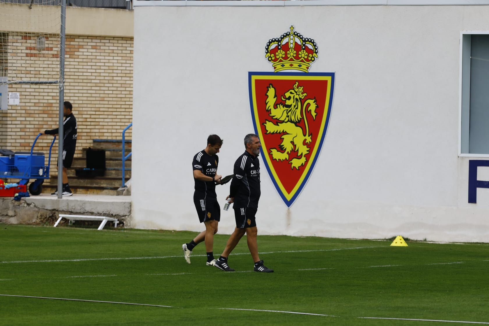 En imágenes | Primer entrenamiento de Emilio Larraz con el primer equipo del Real Zaragoza