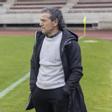 Luisito, durante su etapa en el banquillo de la SD Compostela.