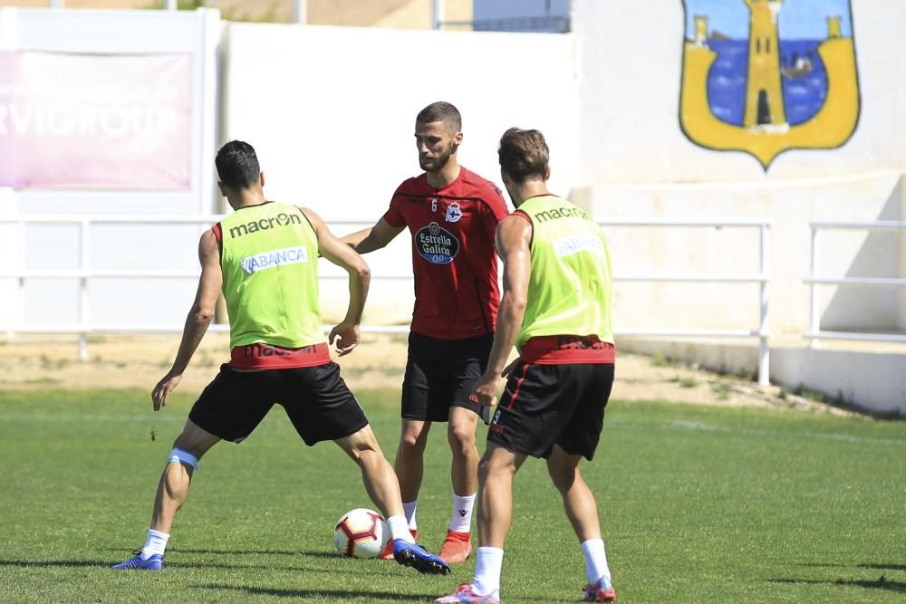 El Dépor prepara en Benidorm el partido del Elche