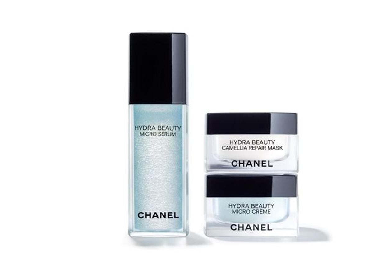 Productos de la línea 'Hydra Beauty' de Chanel