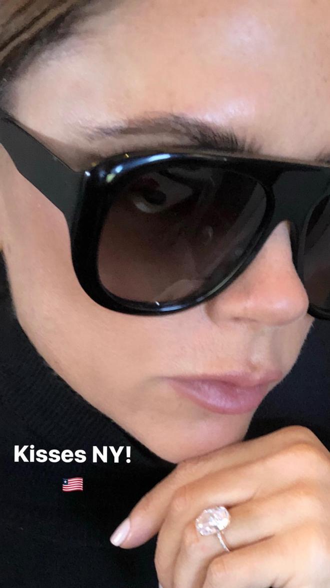 Victoria Beckham con cara aburrida en NY