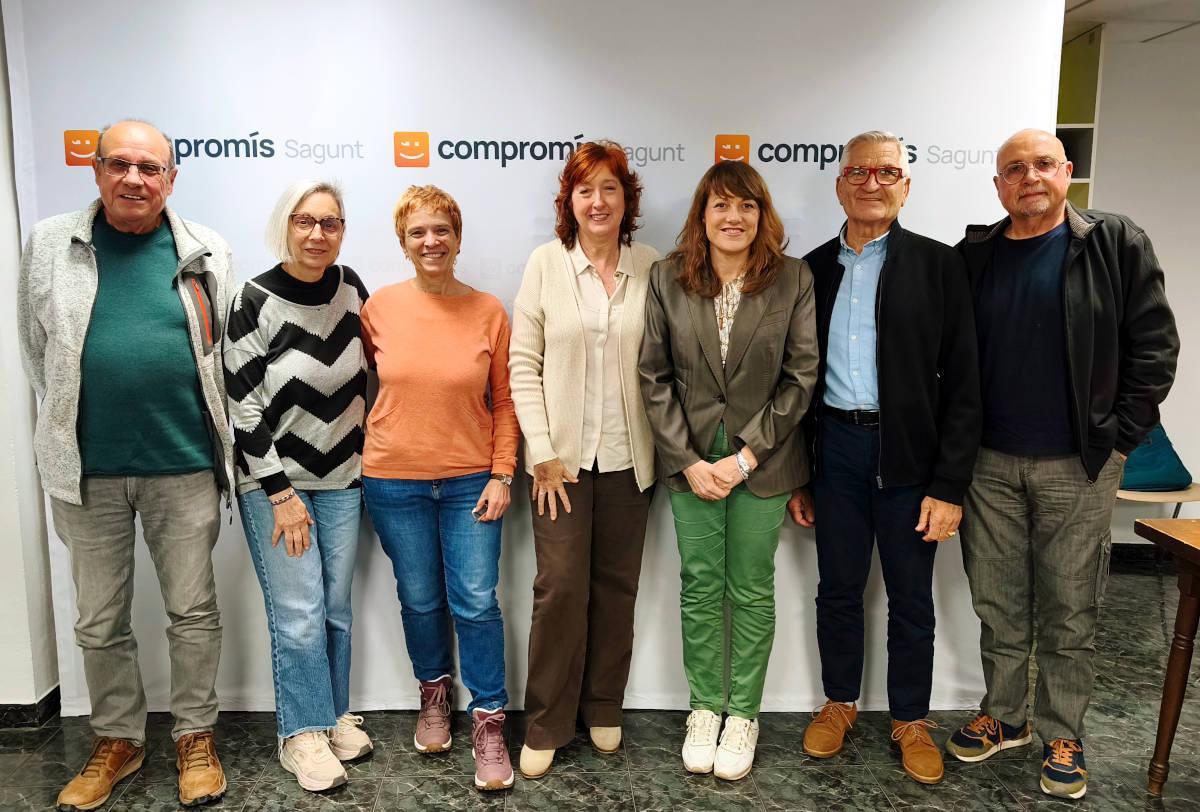 Reunión de Compromís de Sagunt con la cooperativa Palància Cohabitatge.