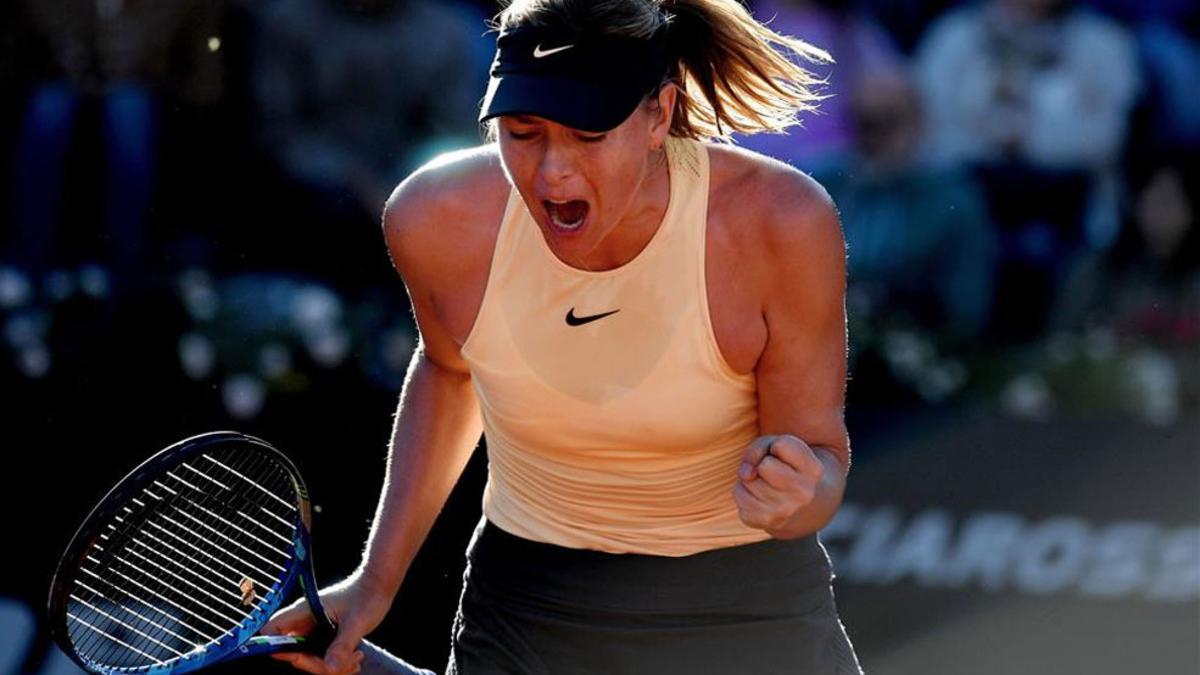 Sharapova empieza con buen pie en Roma