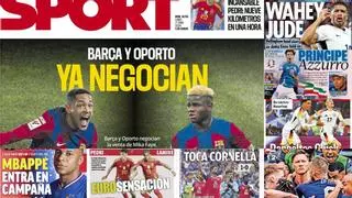 Barça y Oporto ya negocian, Mbappé entra en campaña y Bellingham lidera a Inglaterra, en las portadas de hoy