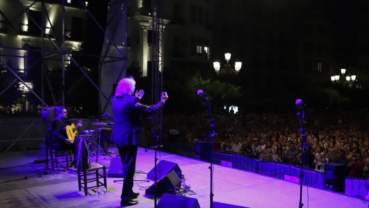 El concierto de José Mercé en la Noche Blanca del Flamenco, en imágenes