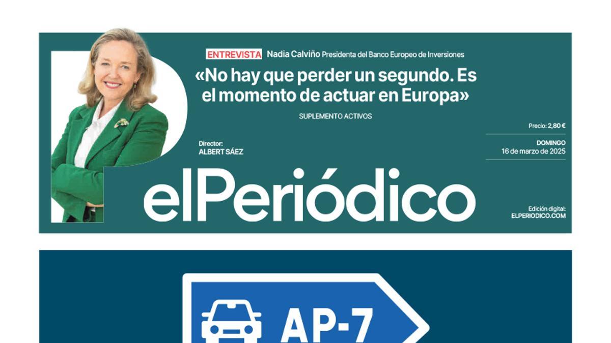 La portada de EL PERIÓDICO del 16 de marzo de 2025