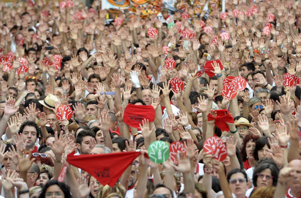 Pamplona surt al carrer per condemnar les agressions sexuals