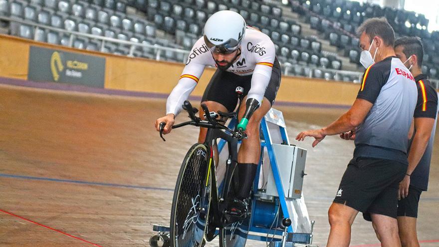 El cordobés Alfonso Cabello, en una sesión de entrenamiento en Mallorca previa a los Juegos Paralímpicos de Tokio.