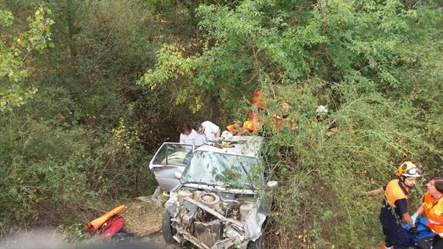 Una mujer muere en un accidente de tráfico en la N-232 en Híjar