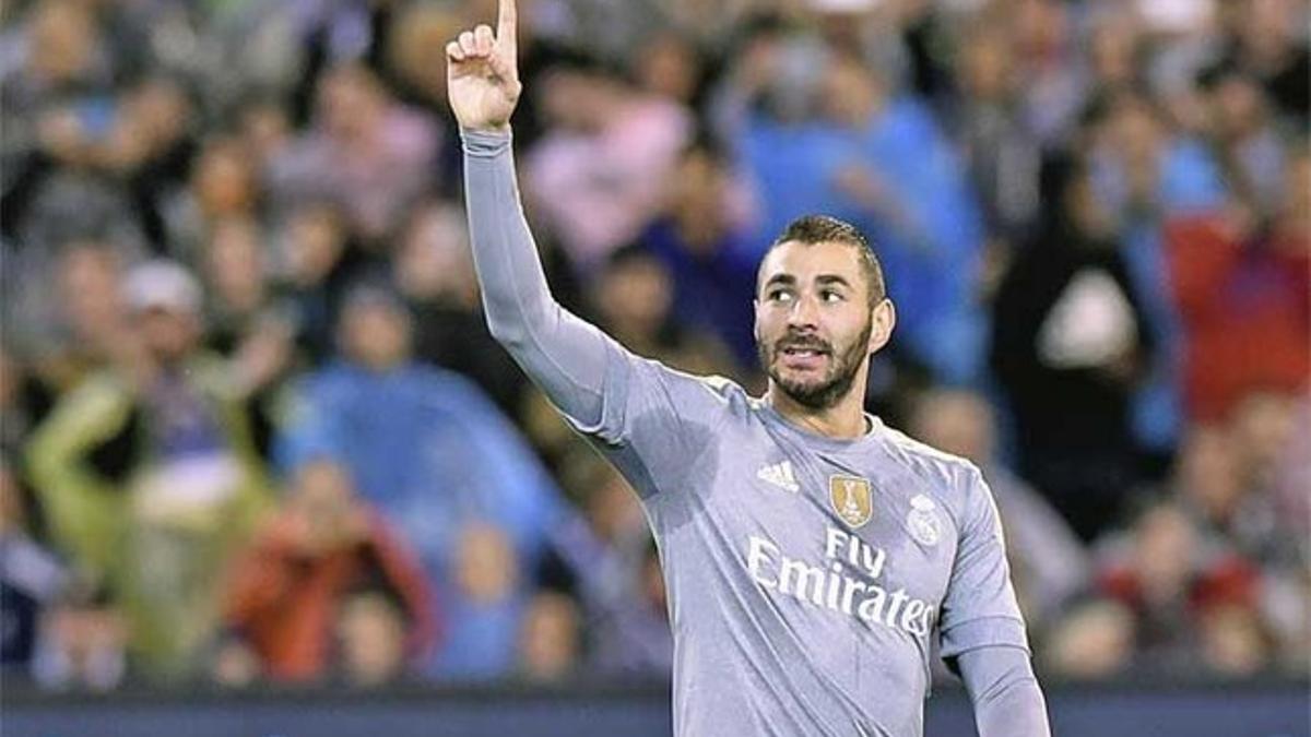 Karim Benzema con el Real Madrid