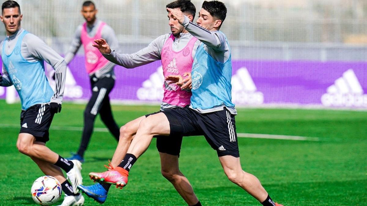 Imagen de un entrenamiento del Valladolid