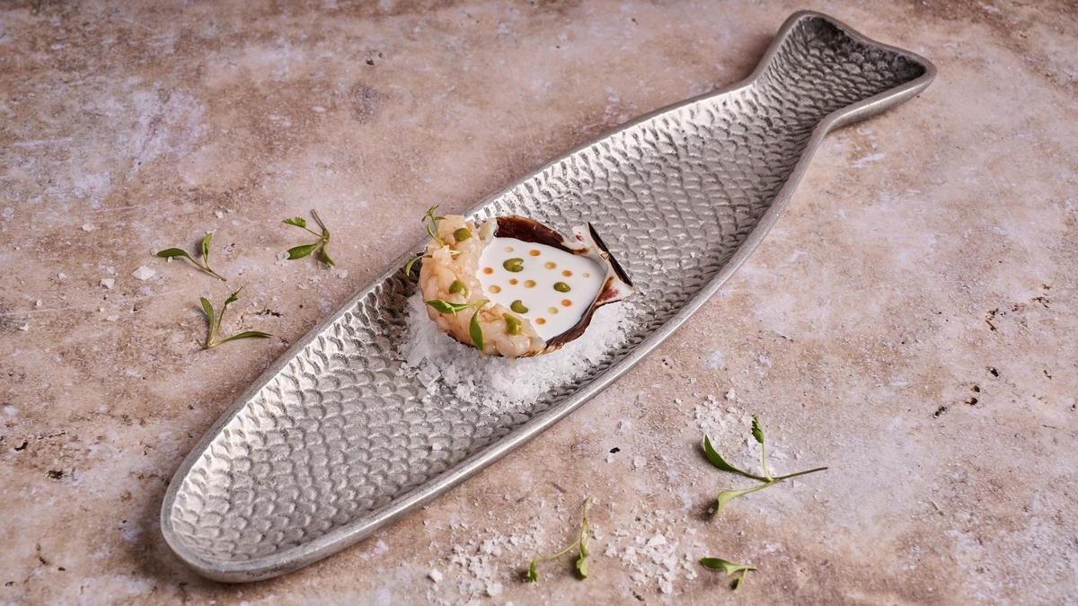 El 'tartar' de vieira de Barbillón.