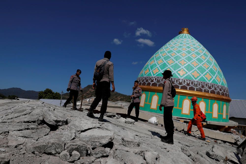 Terratrèmol a l'illa de Lombok a Indonèsia