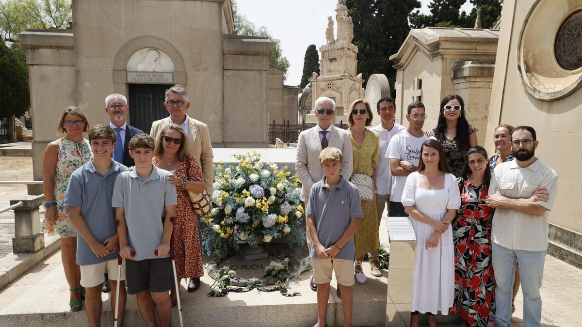Homenatge al cementiri de València a un Sorolla etern Homenatge al cementiri de València a un Sorolla etern