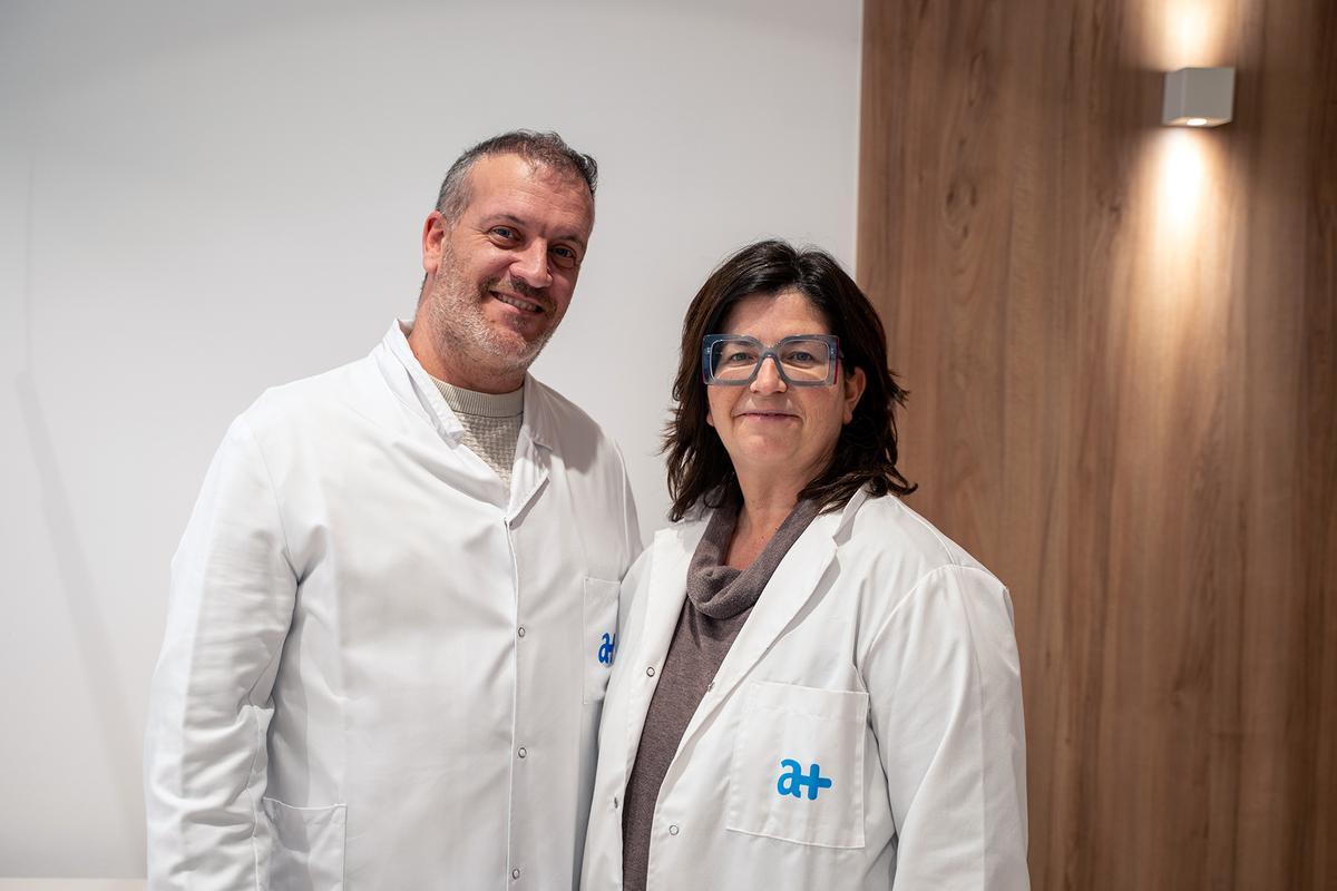 Els dos professionals impulsors de la nova unitat: la neuròloga Anna Mas i el neuropsicolèg Jordi Sánchez