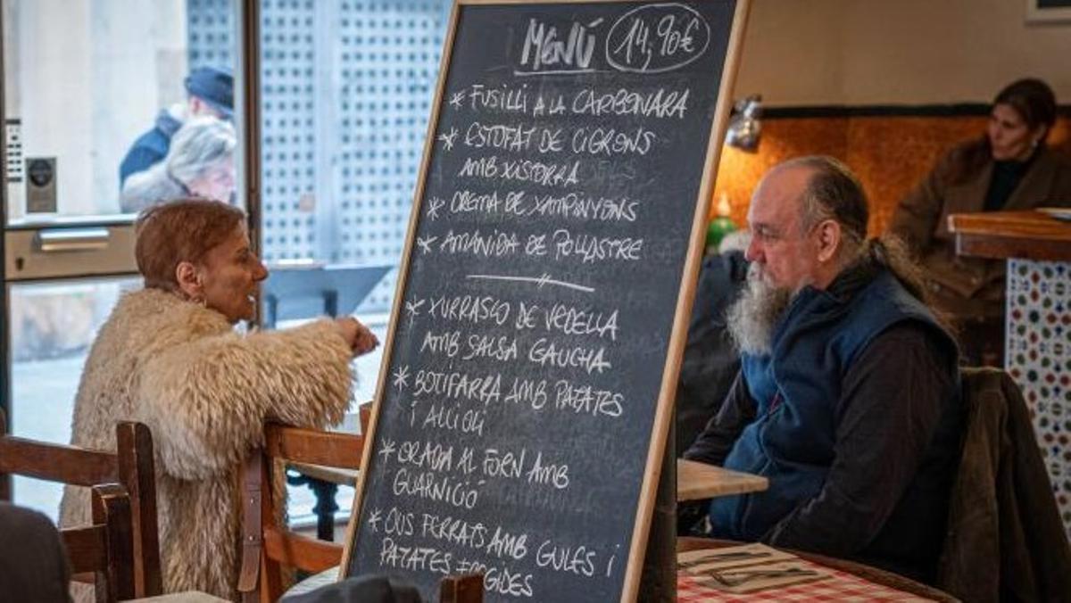 Un día de menú de mediodía en Casa Pagès.