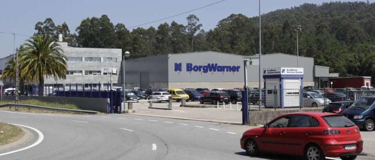 Entrada a las instalaciones actuales de BorgWarner Emissions Systems en Zamáns (Vigo). // José Lores