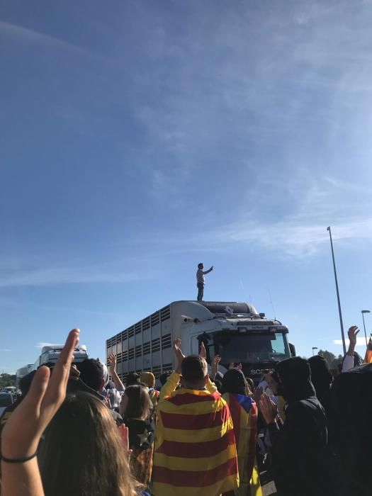 Primer dia de la vaga d'estudiants a Manresa