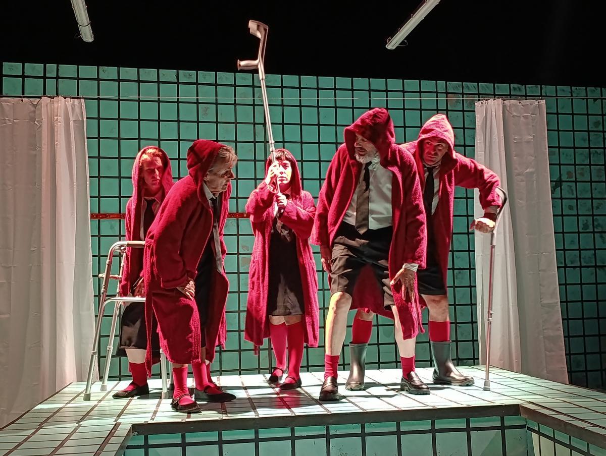 Morgan Blasco, Enric Juezas, Alda Lozano, Isabel Requena, Nieves Soria i Diana Volpe són els intèrprets d'aquesta peça teatral.