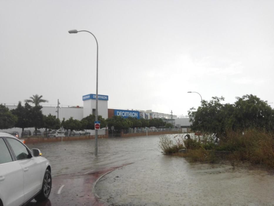 Las fuertes lluvias provocan problemas de circulación en Mallorca