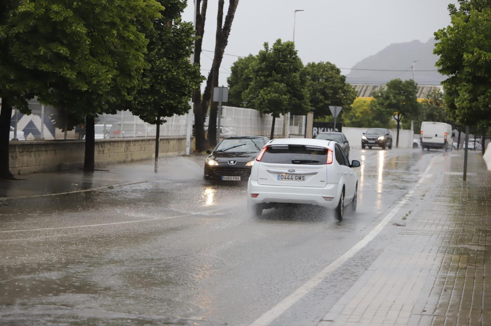 Las lluvias vuelven a golpear con fuerza en Xàtiva