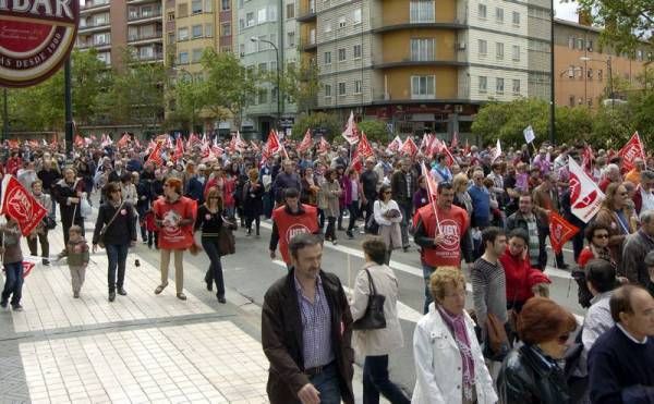 Manifestación contra los recortes en Zaragoza