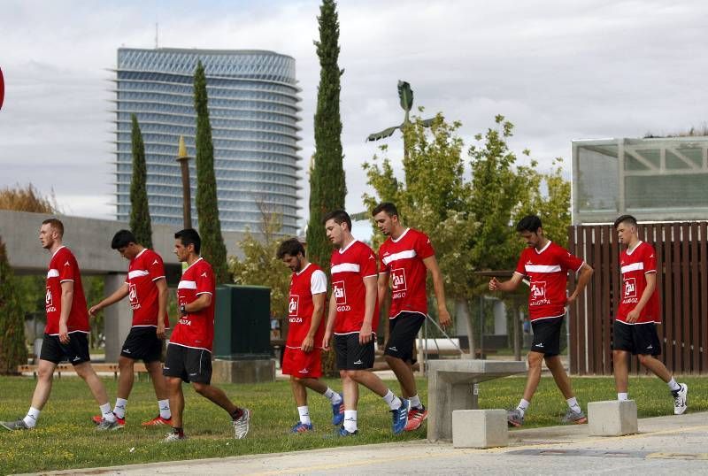 Fotogalería del primer entrenamiento del CAI Zaragoza