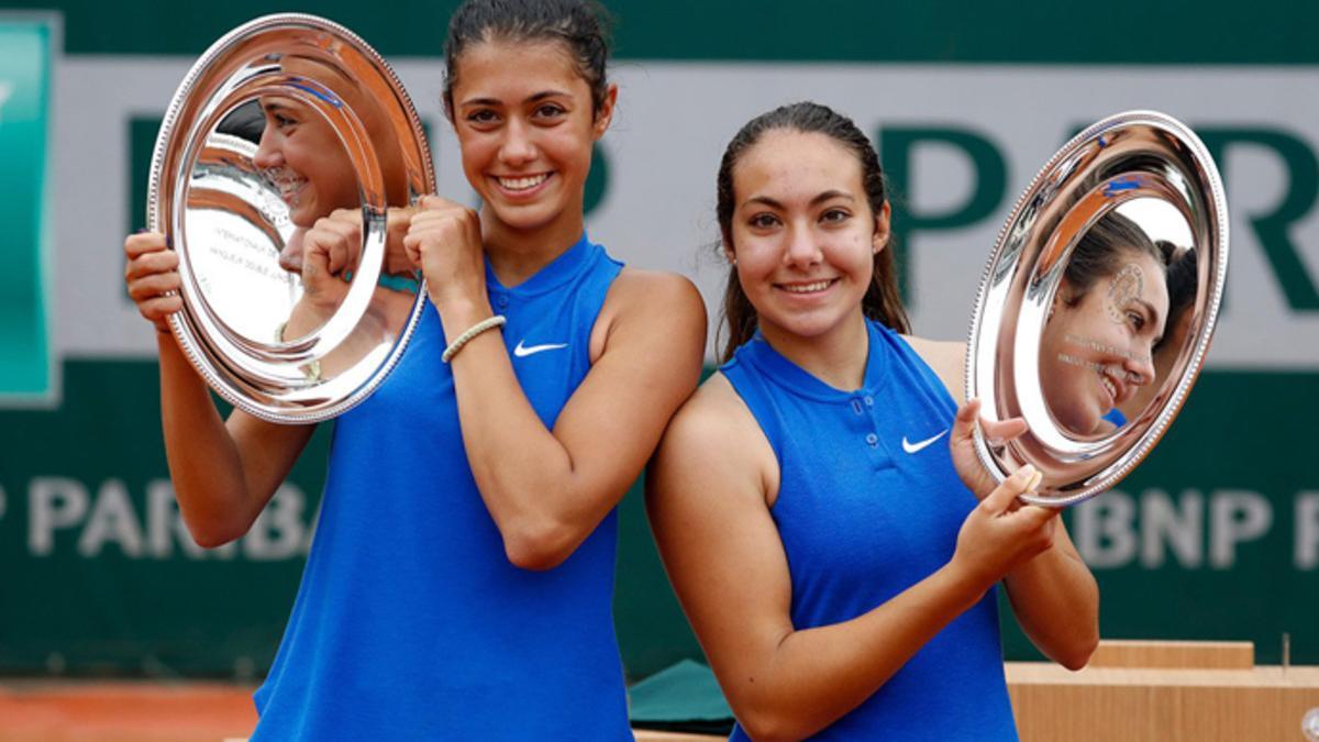 Olga Danilovic y Paula Arias, campeonas de dobles júniors de Roland Garros