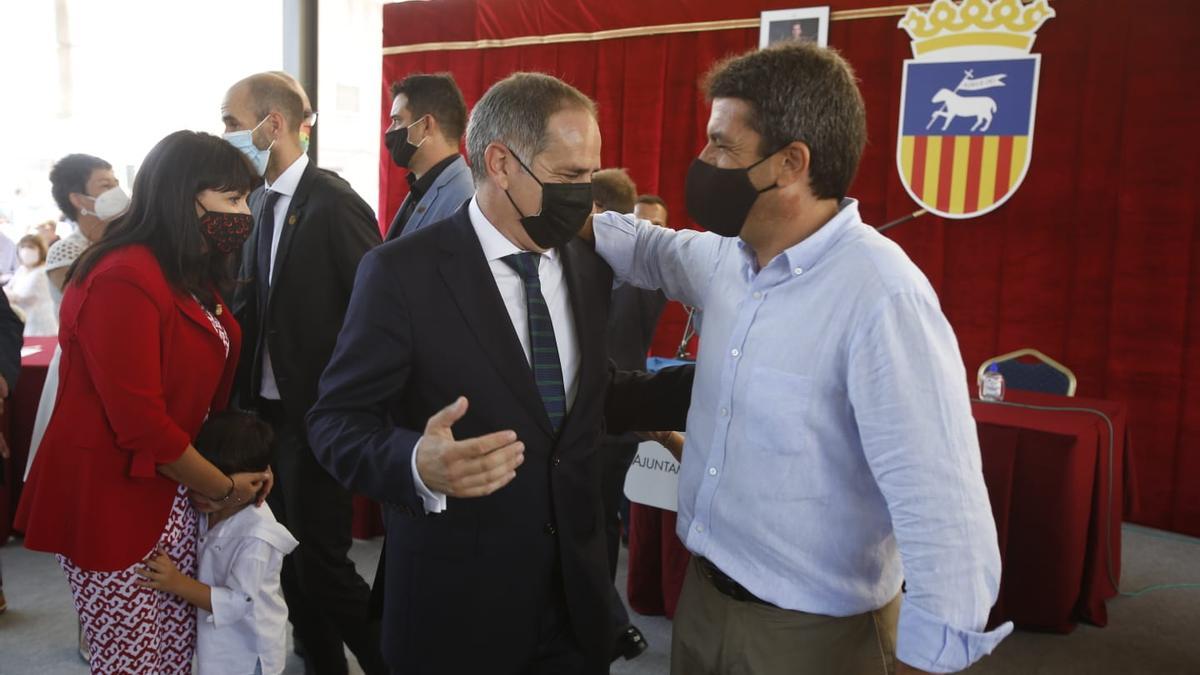 El presidente de la Diputación felicita a Mazón.