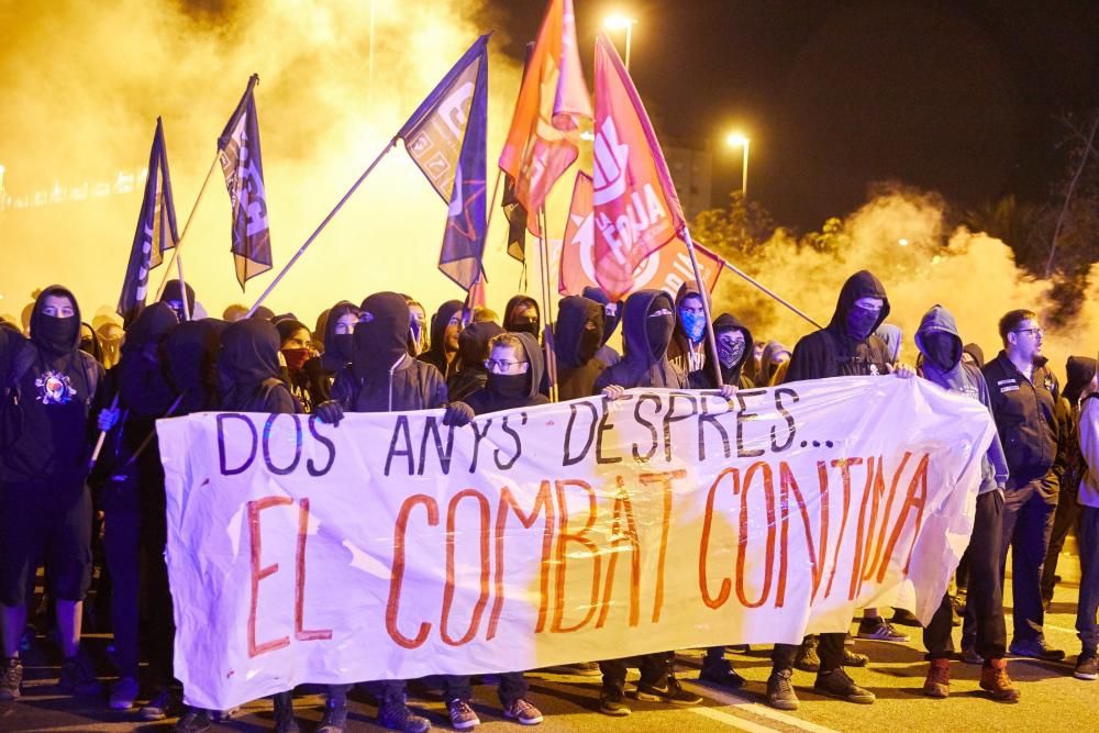 Protestas en el segundo aniversario del 1-O