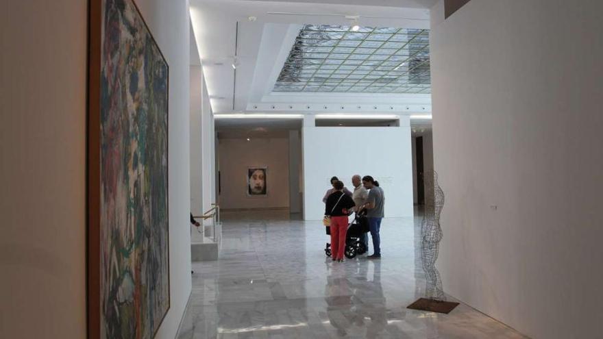 Sala de exposiciones del Ángel Valente del Banco de España, cuya atención al público se va a privatizar  // Iñaki Osorio
