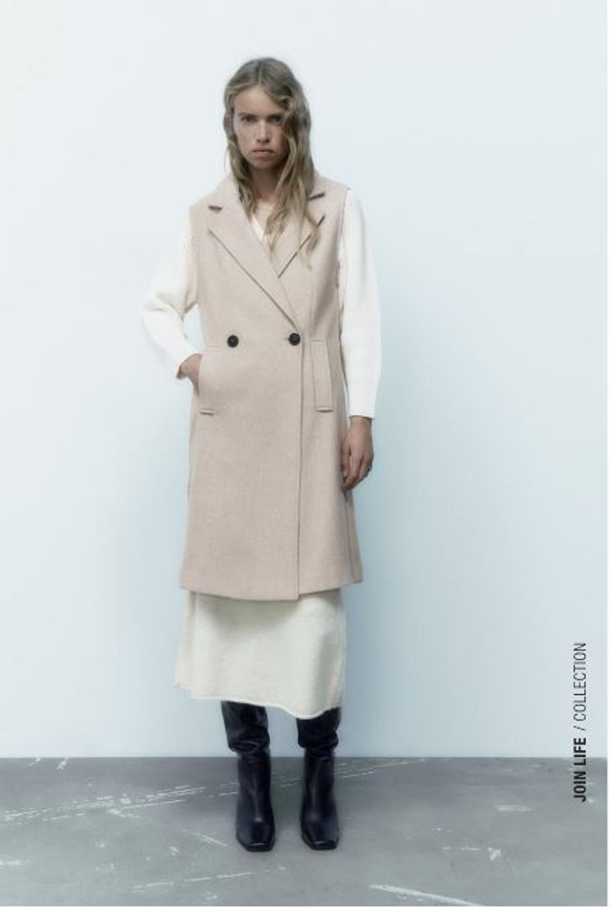 El chaleco largo de Zara con el que marcaras tendencia esta temporada Informacion