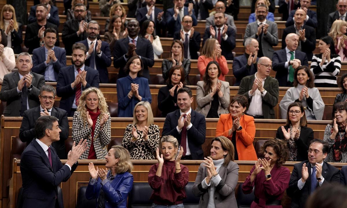 Comparecendia de Pedro Sánchez y sesión de control al Gobierno en el Congreso, en imágenes