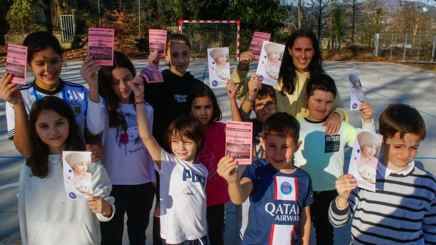 El Atlético Arousana sensibiliza contra el cáncer infantil
