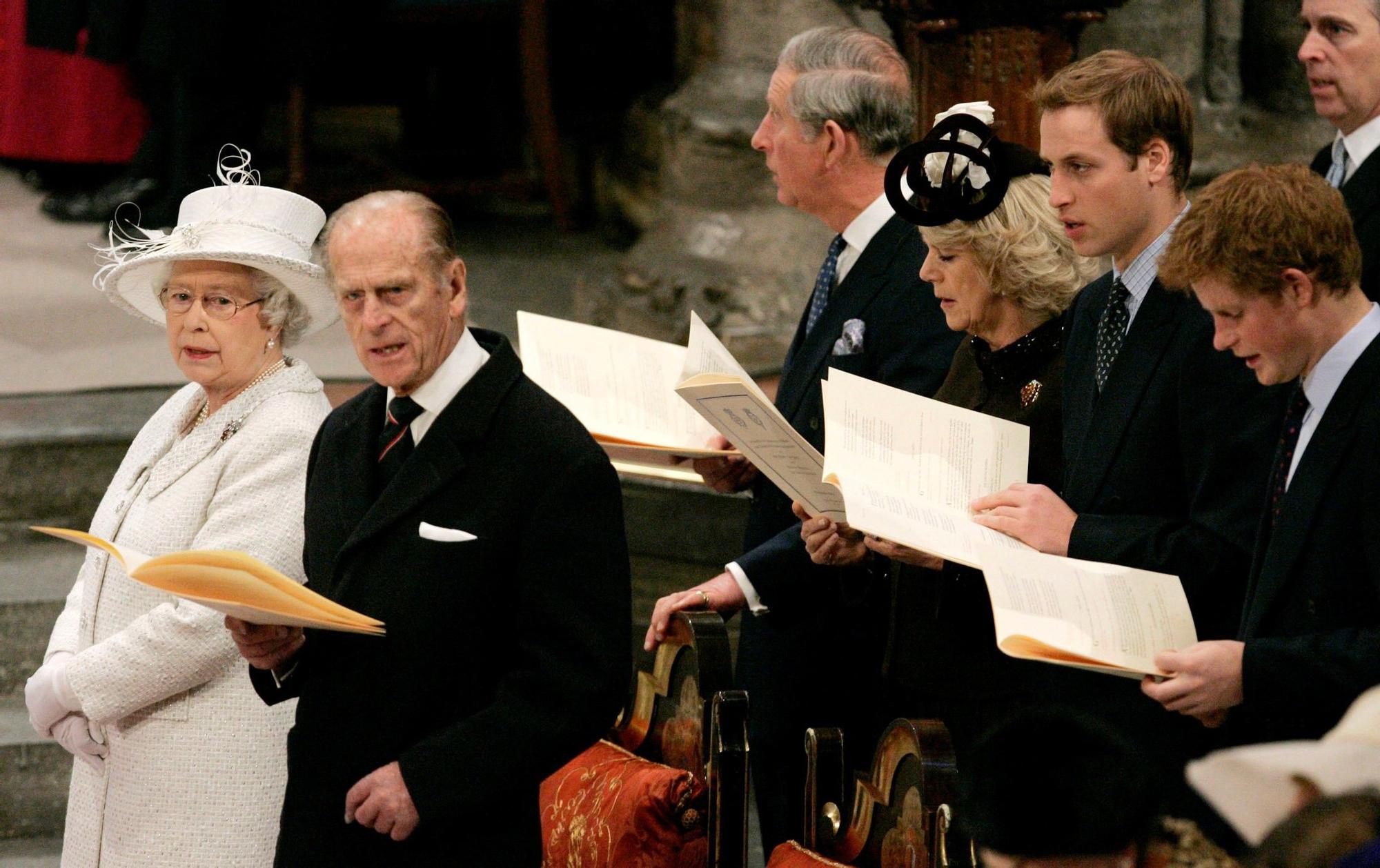 Una imagen de la familia real británica durante un acto institucional.