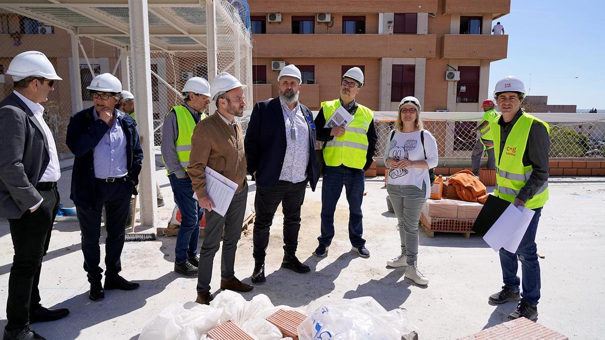 Visita a las futuras obras del punto Labora