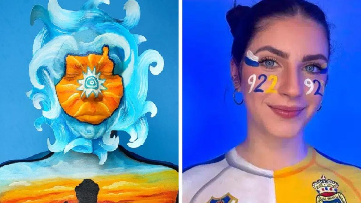 Los bodypaintgs que han triunfado este Día de Canarias