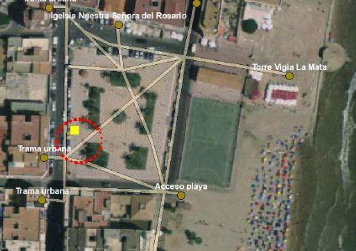 Ubicación en la plaza de la Encarnación Puchol