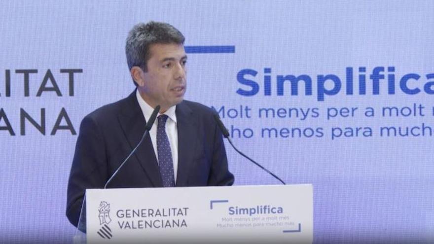 Mazón señala que el Plan Simplifica elimina la &quot;losa burocrática&quot; y reduce &quot;trabas&quot; a empresas