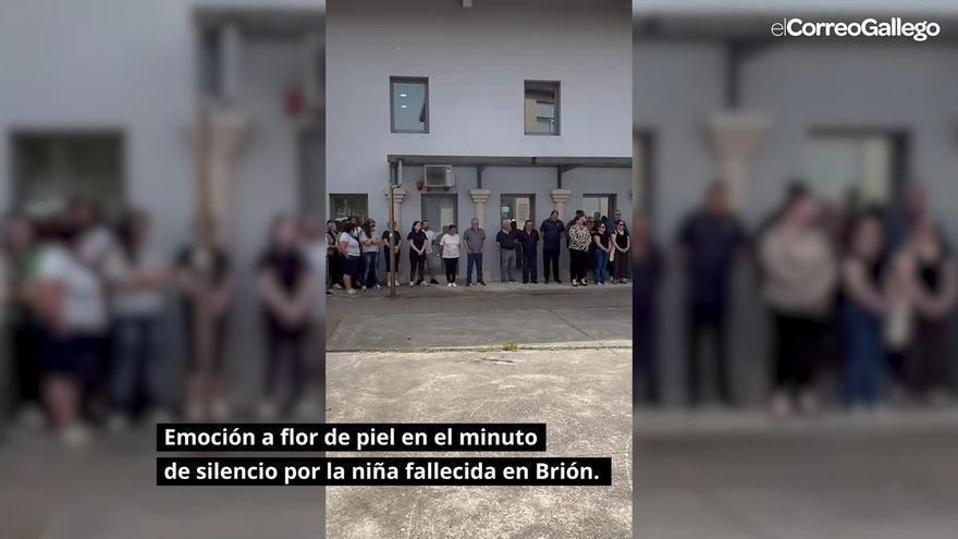 Minuto de silencio en Brión por la niña muerta al ser olvidada en un coche