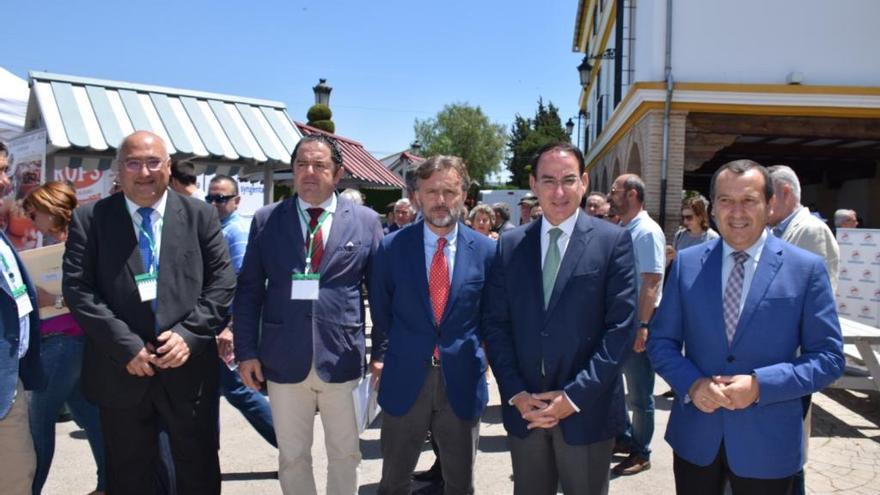 Faulí, Bellido, Fiscal, De Lara y Ruiz Espejo, ayer en Antequera.