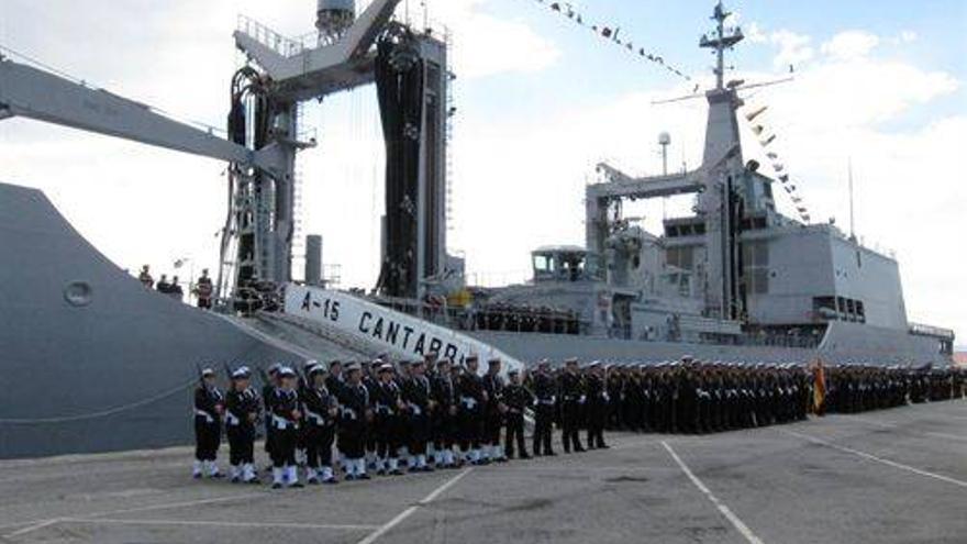 El buque &#039;Cantabria&#039; de la Armada zarpa a Australia