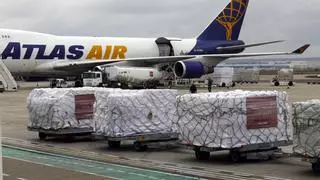 La guerra hace volar un tercio de las mercancías del aeropuerto de Zaragoza