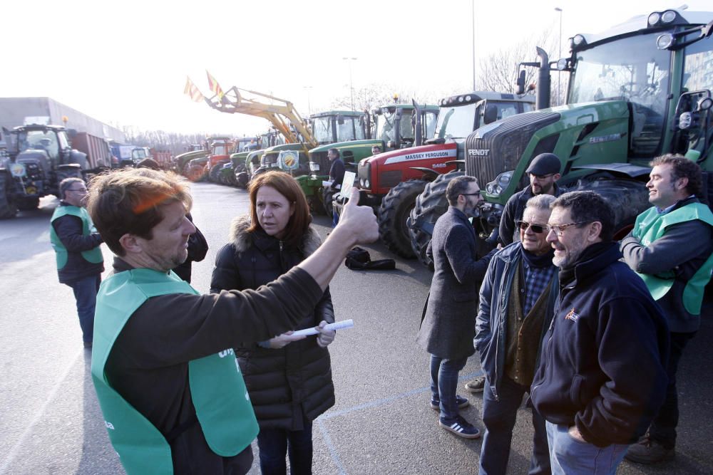 Marxa de tractors a Girona